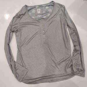Echo Sleepwear Shirt Gray Medium Long Sleeve